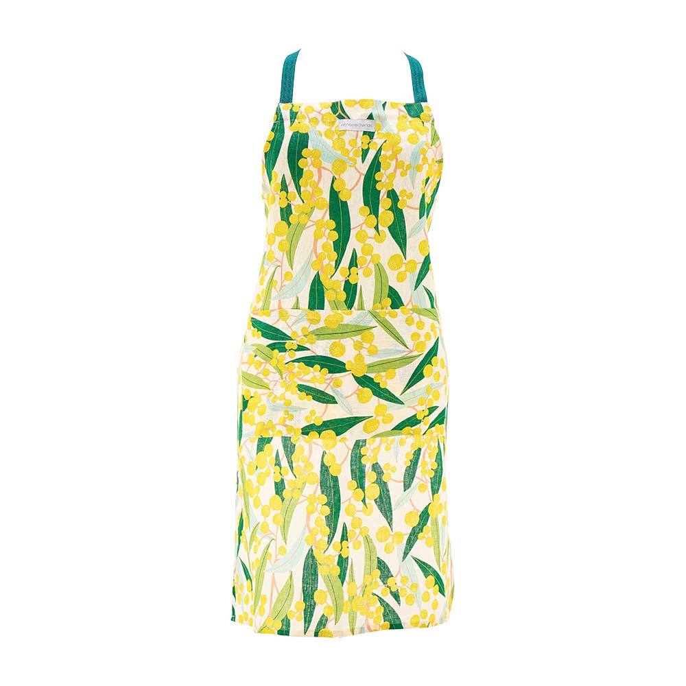 Annabel Trends Linen Cotton Apron Golden Wattle