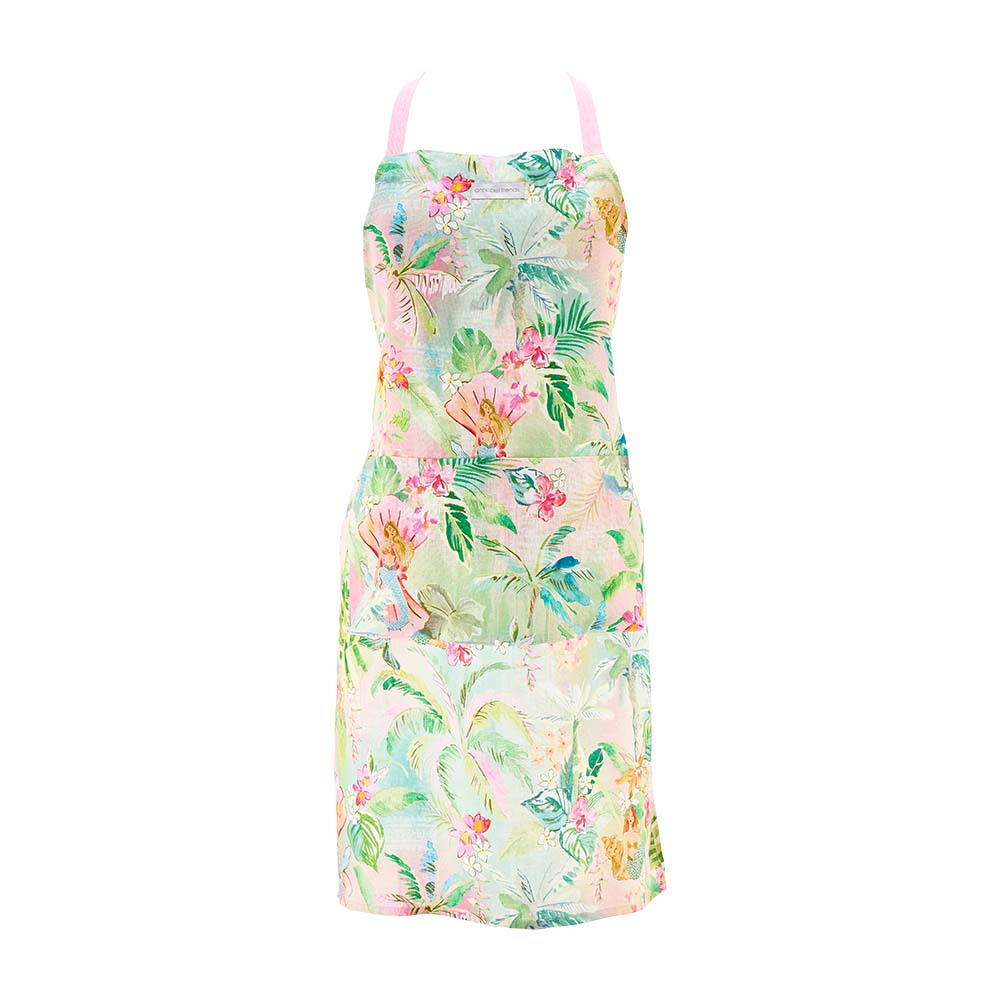 Annabel Trends Linen Cotton Apron Tiki Island