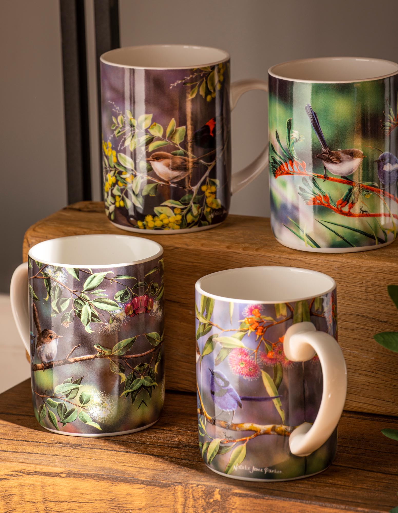 Ashdene Australian Wren Wattle Dance Mug