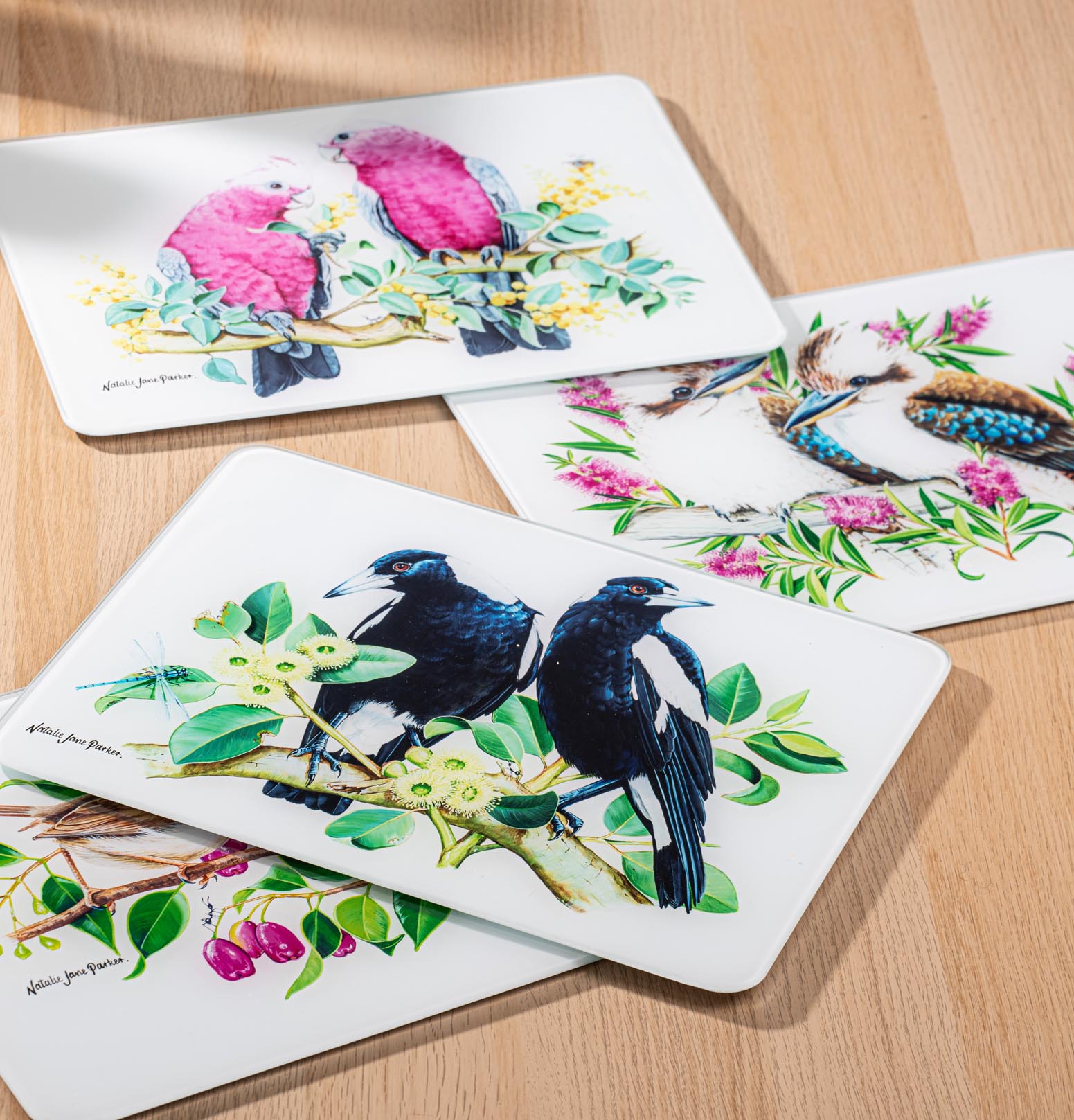 Ashdene Australian Birds Magpies Surface Protector