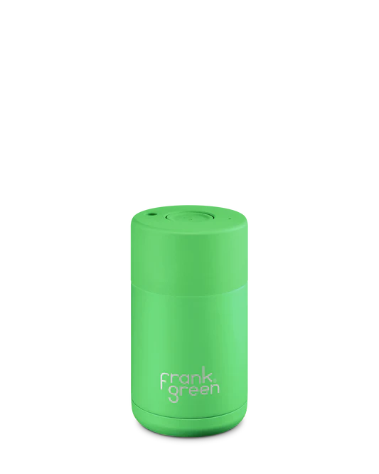 Frank Green 12oz Ceramic Reusable Cup - Neon Green