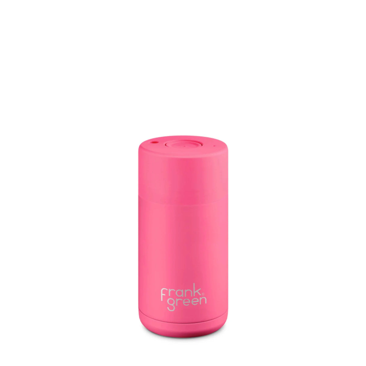 frank green 12oz Ceramic Reusable Cup - Neon Pink