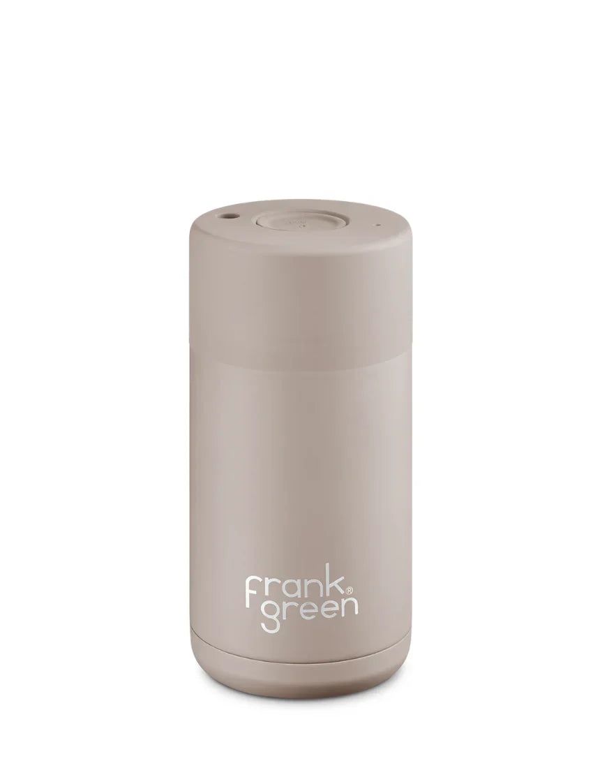 frank green 16oz Ceramic Reusable Cup with Push Button Lid - Moon Dust