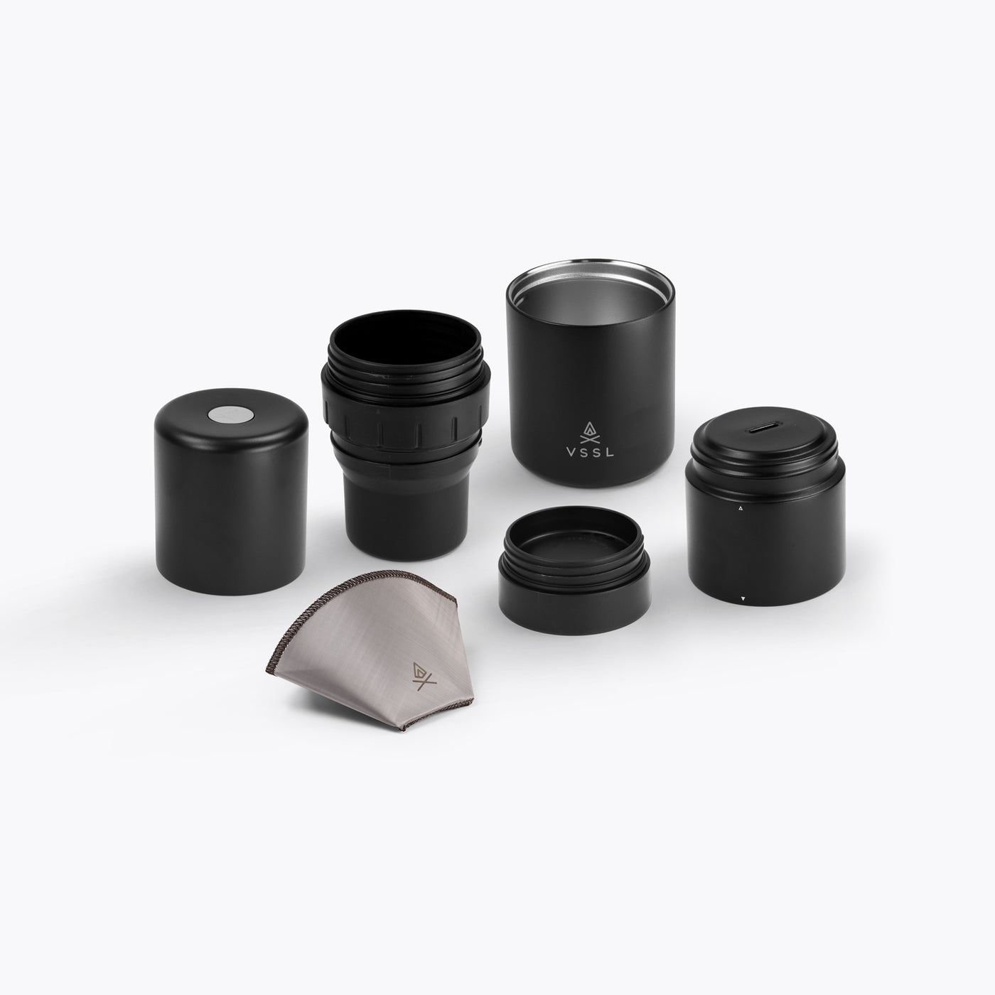 VSSL Nest Pour Over Coffee Kit - Black