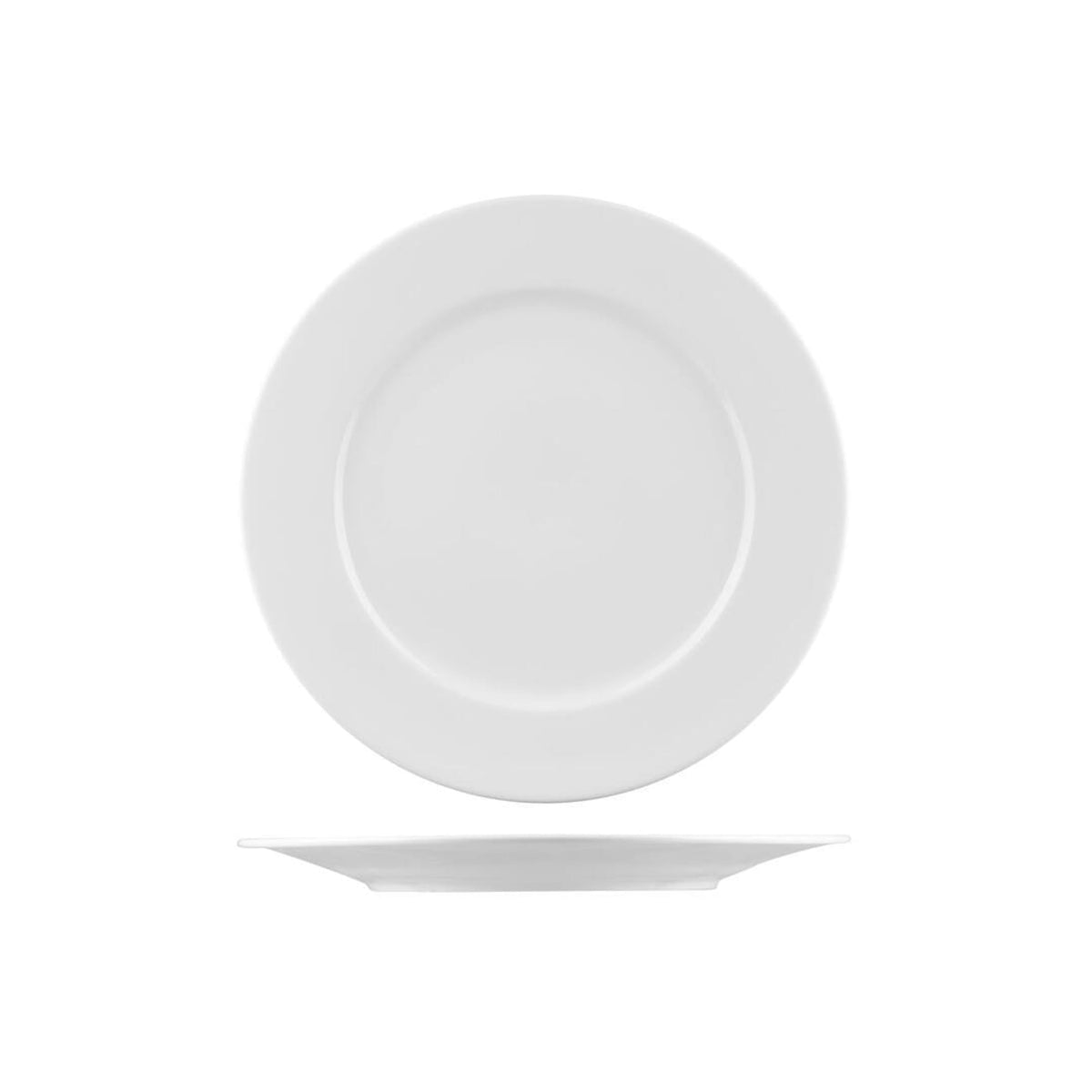 AFC Bistro Cafe & Tableware Round Plate Wide Rim (260mm - White)