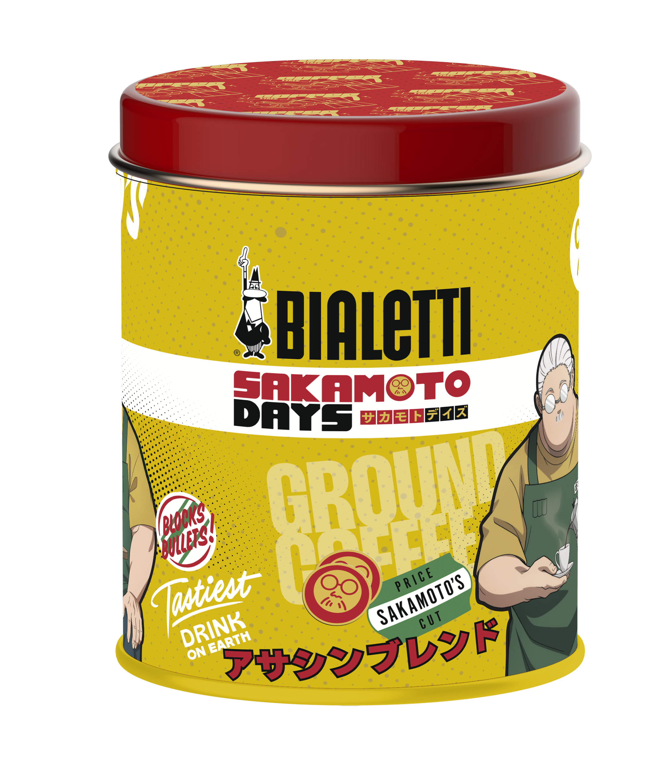 Bialetti Sakamoto Days Gift Tin – Ground Coffee 250 g