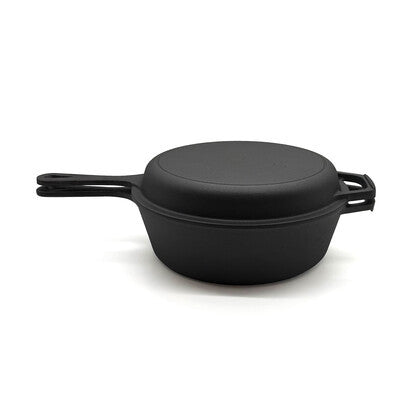 Brunswick Bakers Pre-Seasoned Cast Iron Bread Pan and Lid 26cm