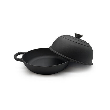 Brunswick Bakers Pre-Seasoned Cast Iron Bread Pan with Dome Lid 26cm