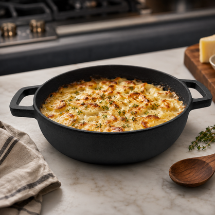 Brunswick Bakers Pre-Seasoned Cast Iron Casserole 26cm
