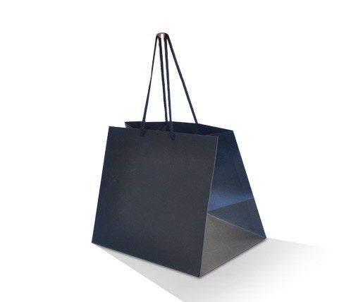 ecoware Deluxe Black Take Away Paper Bag (Carton of 100)