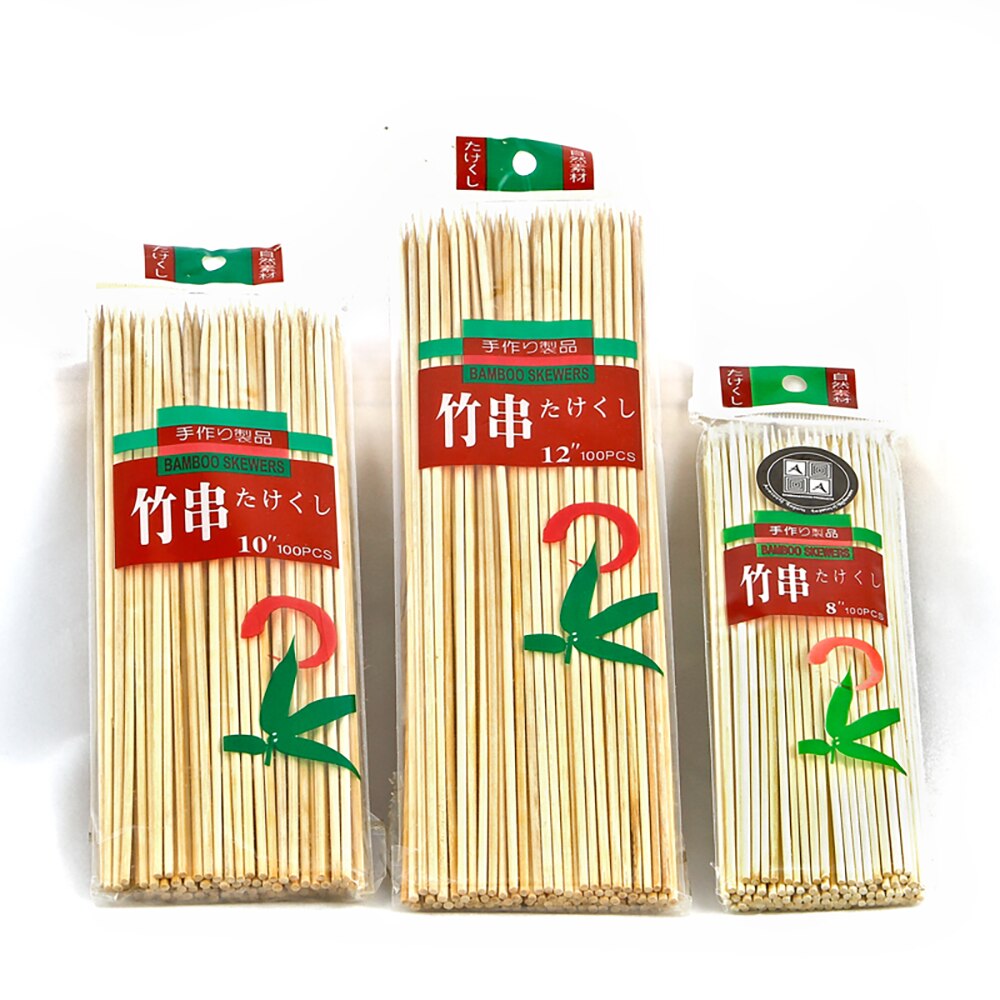 G&S Bamboo Skewers Pack 100 20cm