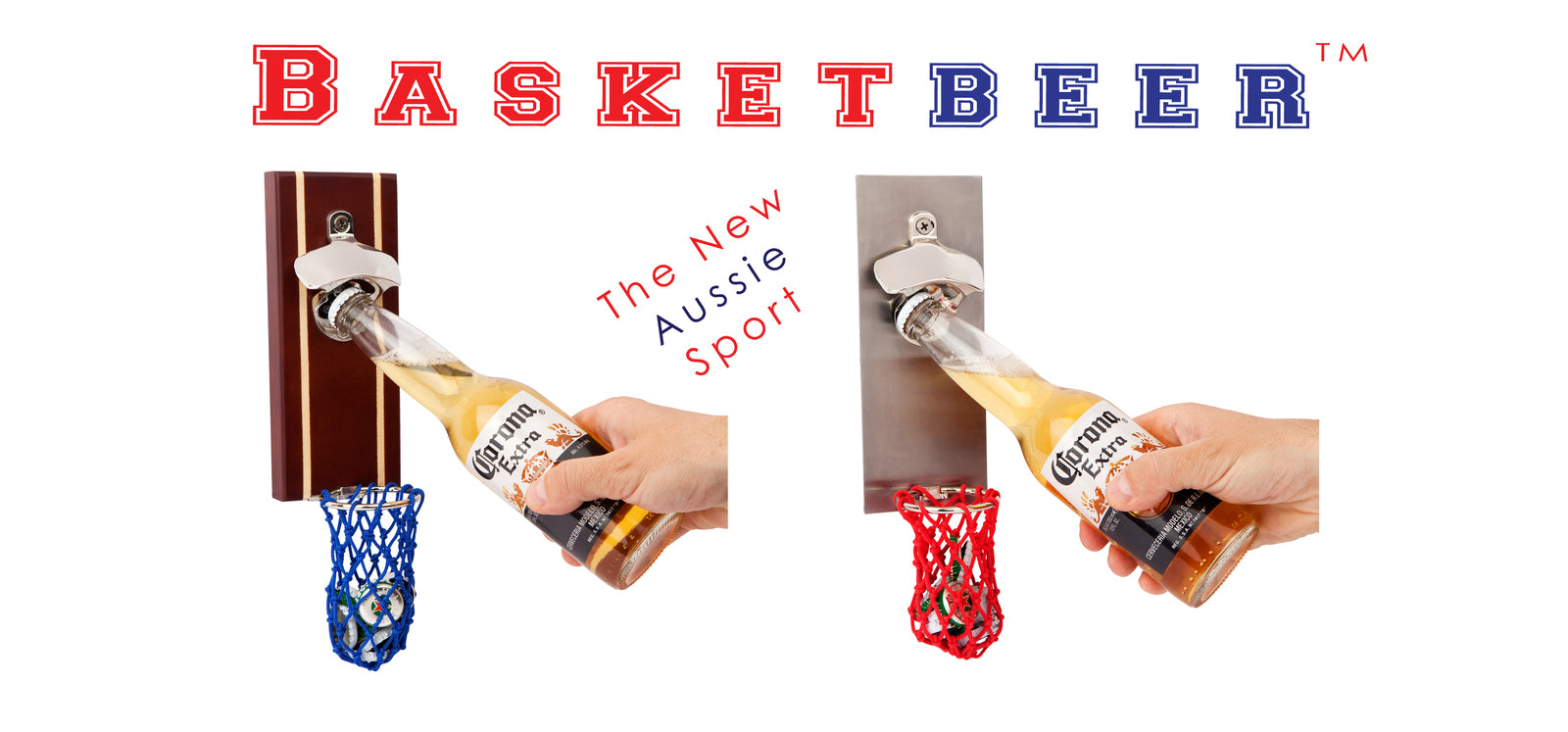 Basketbeer with Dark Wood Backboard