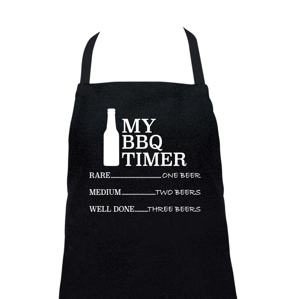 Annabel Trends Screen Print Apron BBQ Timer