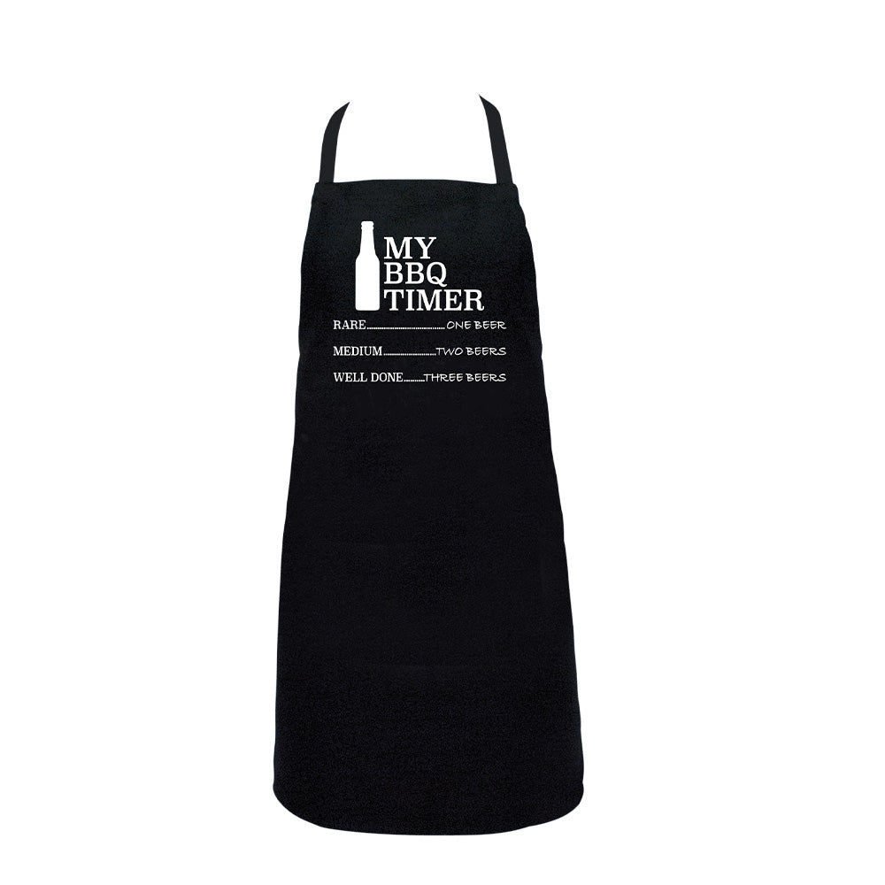 Annabel Trends Screen Print Apron BBQ Timer