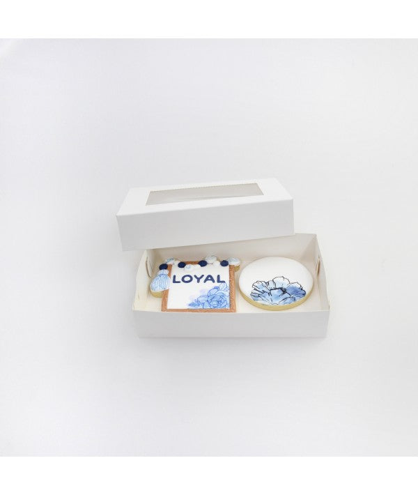 LOYAL Biscuit Box Rectangle 2 Pack 6.75 x 4.5 x 1.5 Inch