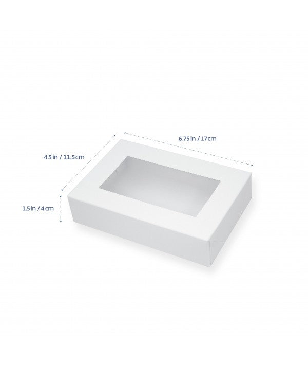 LOYAL Biscuit Box Rectangle 2 Pack 6.75 x 4.5 x 1.5 Inch