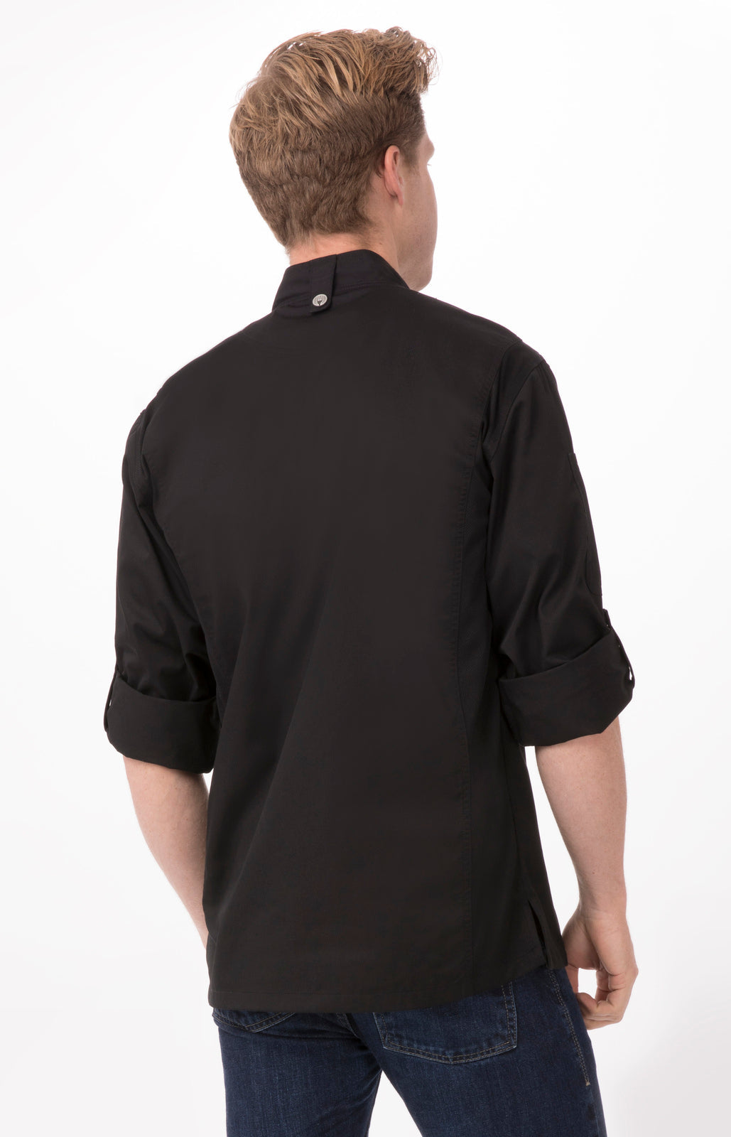 Chef Works Hartford Men's Chef Jacket - Black