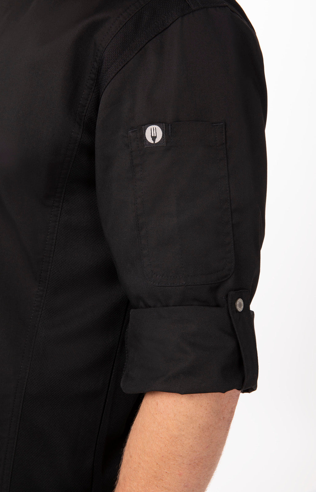 Chef Works Hartford Men's Chef Jacket - Black