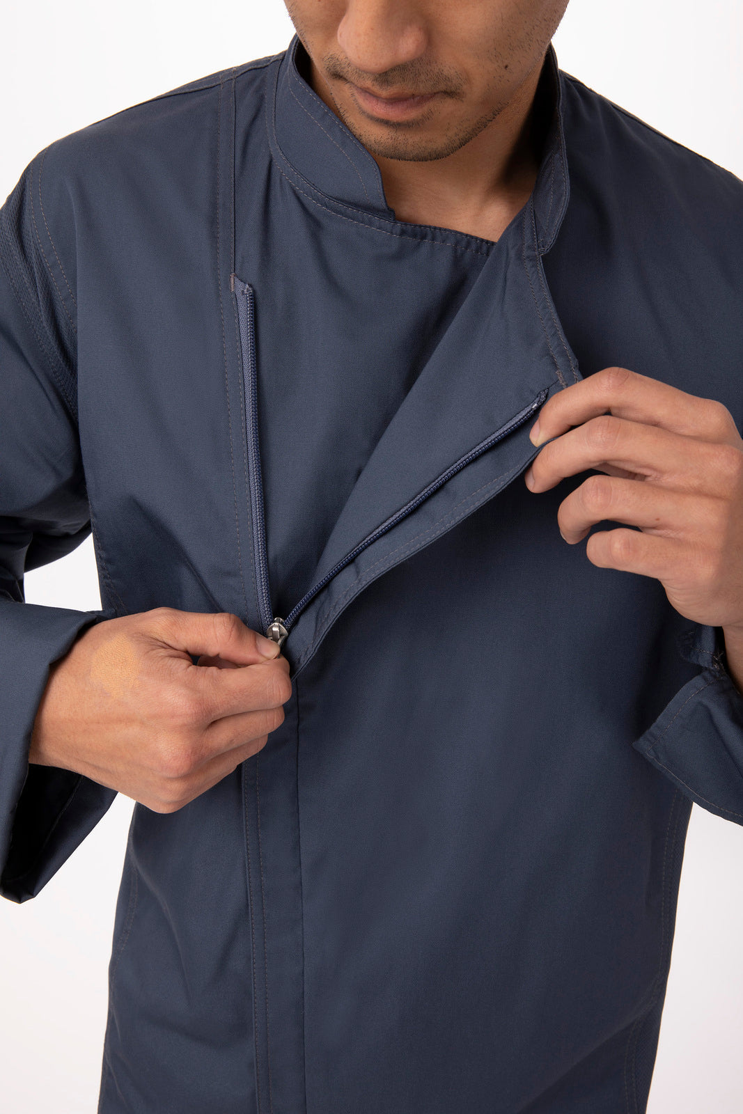 Chef Works Hartford Men's Chef Jacket - Blue