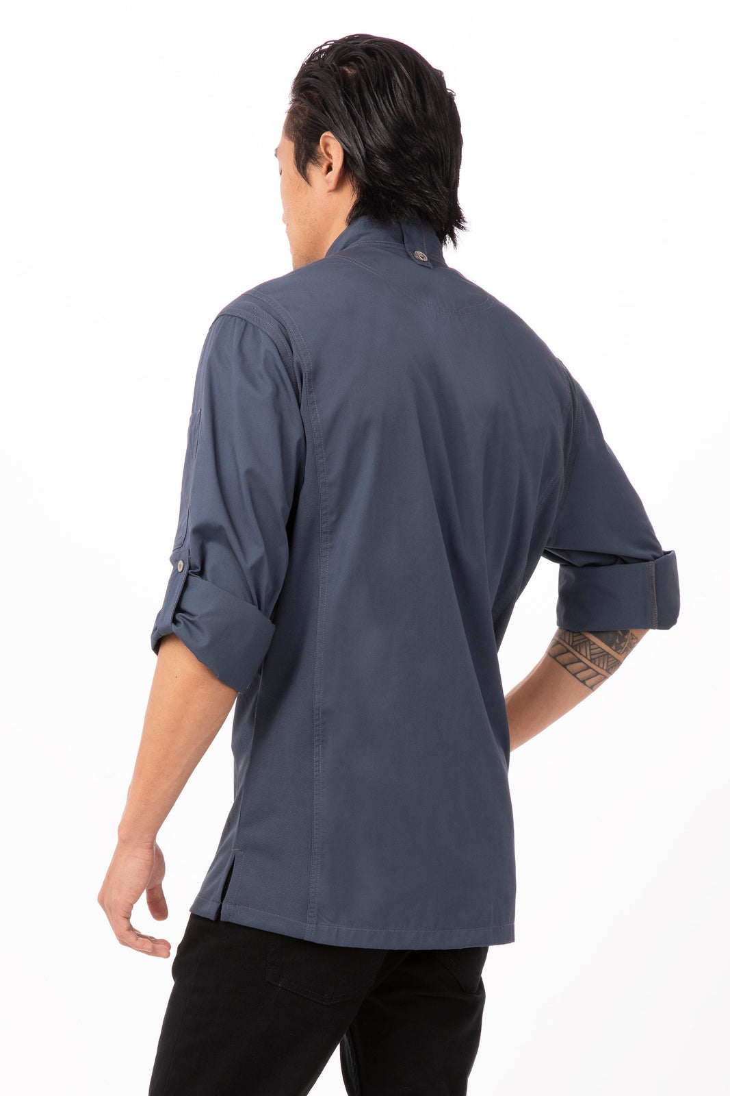 Chef Works Hartford Men's Chef Jacket - Blue