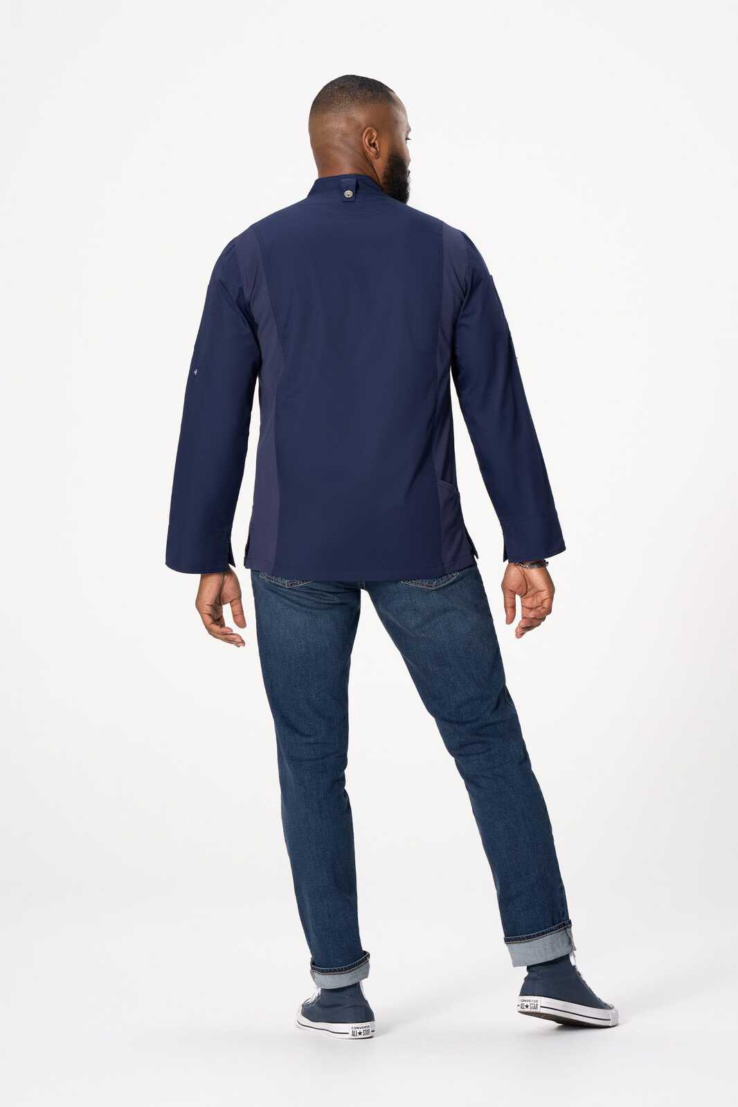 Chef Works Hartford Men's Chef Jacket - Navy