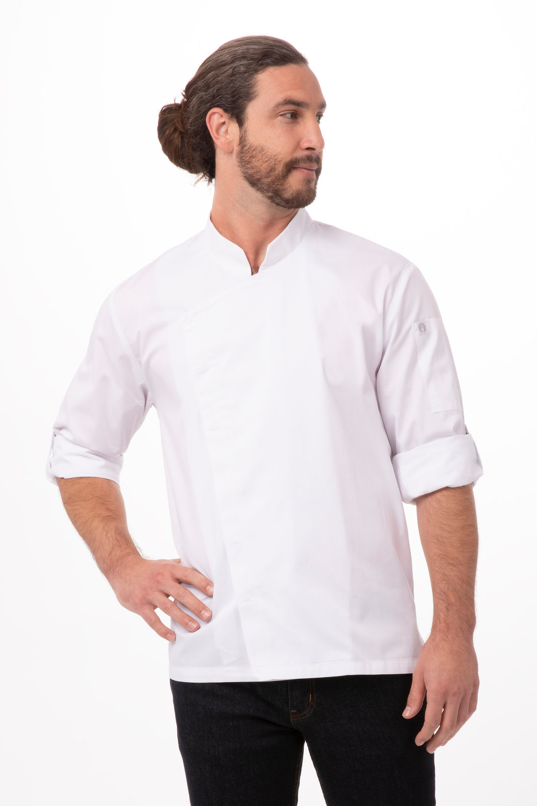 Chef Works Lansing Men's Chef Jacket - White