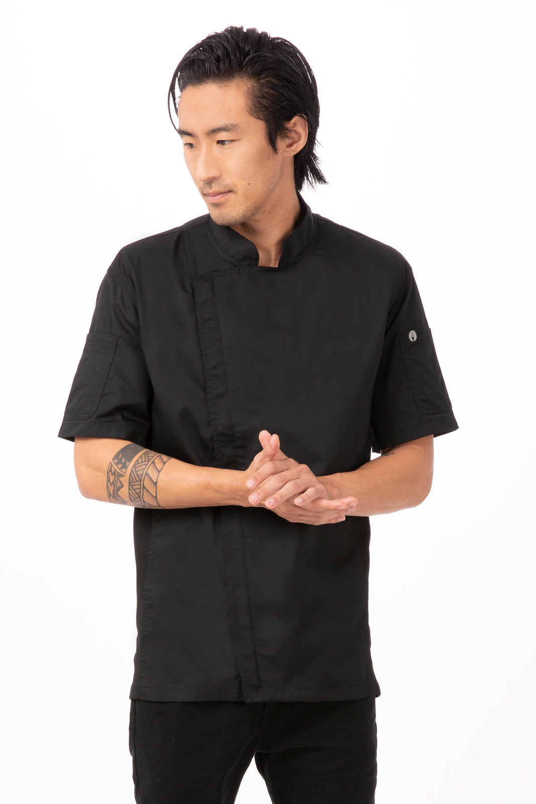 Chef Works Springfield Men's Chef Jacket - Black