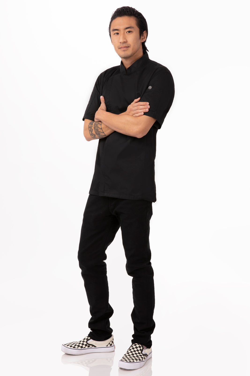 Chef Works Springfield Men's Chef Jacket - Black