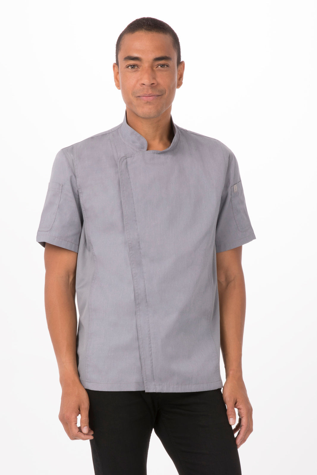 Chef Works Springfield Men's Chef Jacket - Grey