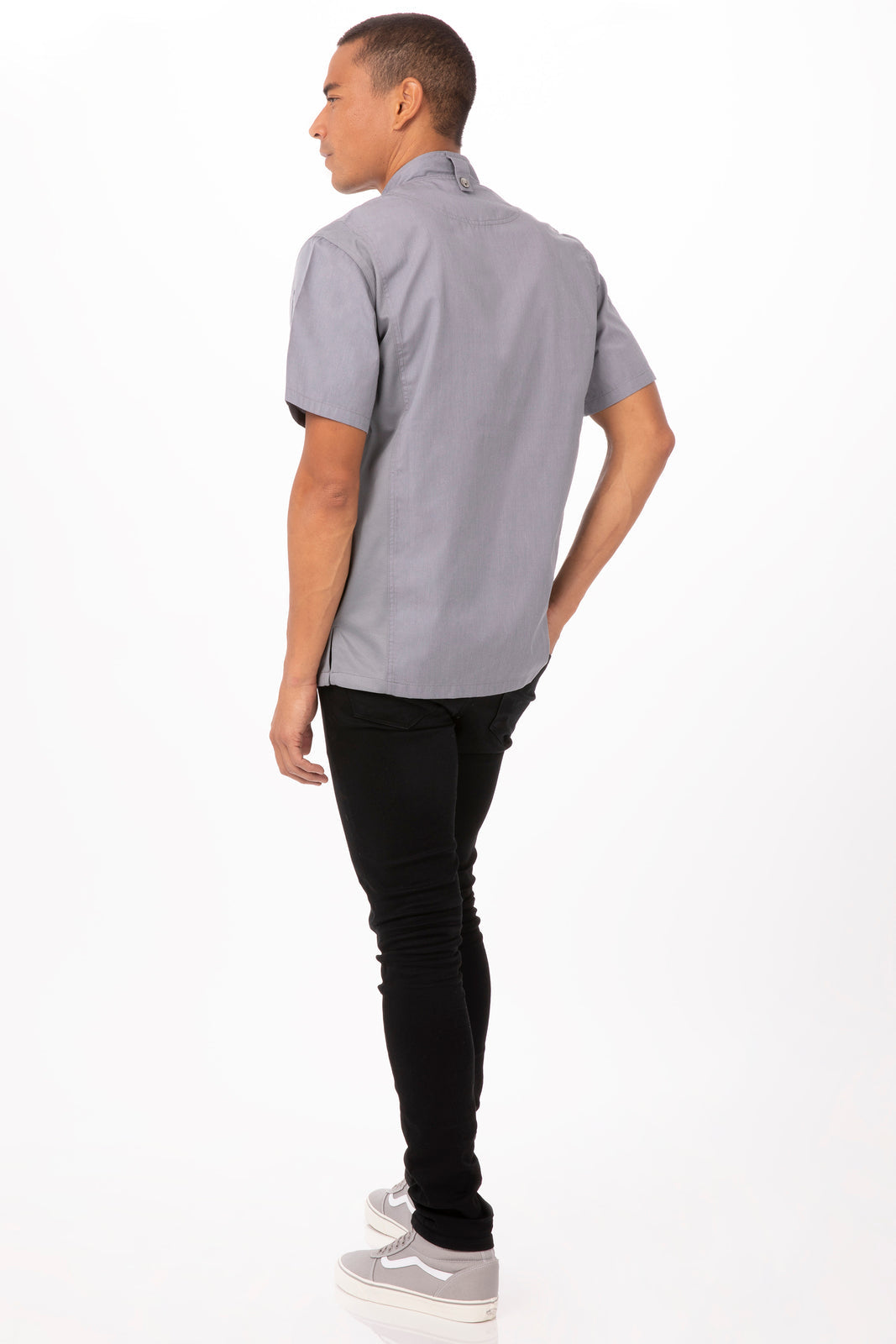 Chef Works Springfield Men's Chef Jacket - Grey