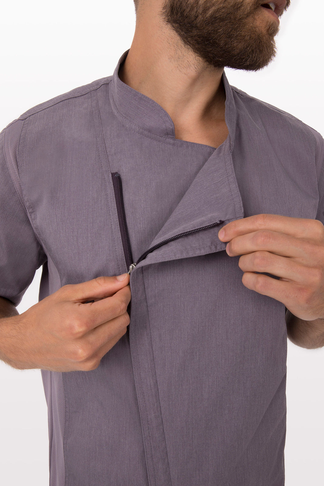 Chef Works Springfield Men's Chef Jacket - Purple