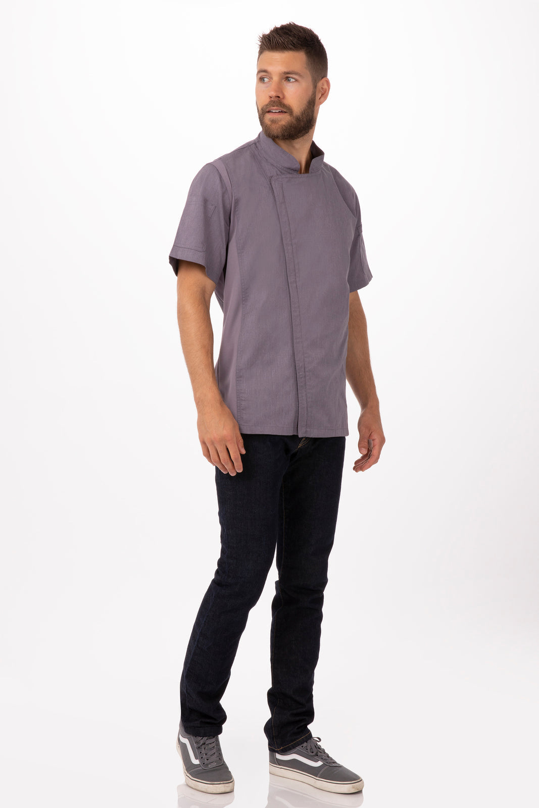 Chef Works Springfield Men's Chef Jacket - Purple