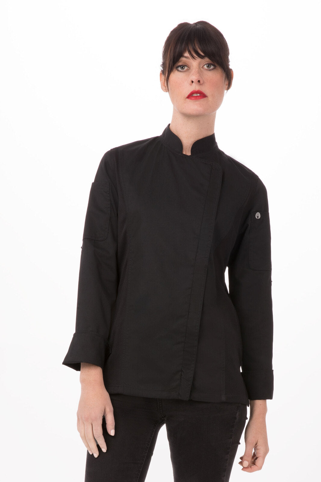 Chef Works Hartford Women's Chef Jacket - Black