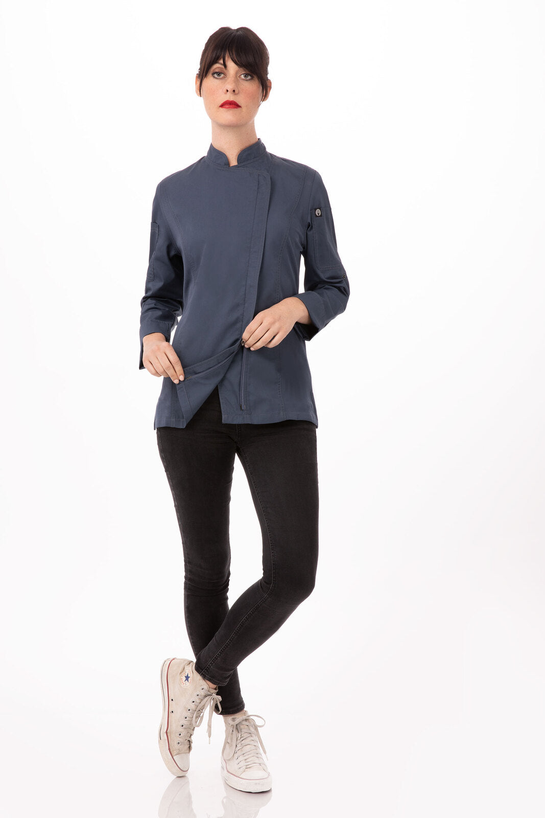 Chef Works Hartford Women's Chef Jacket - Blue