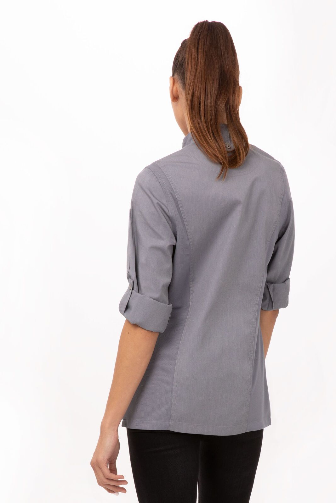 Chef Works Hartford Women's Chef Jacket - Grey