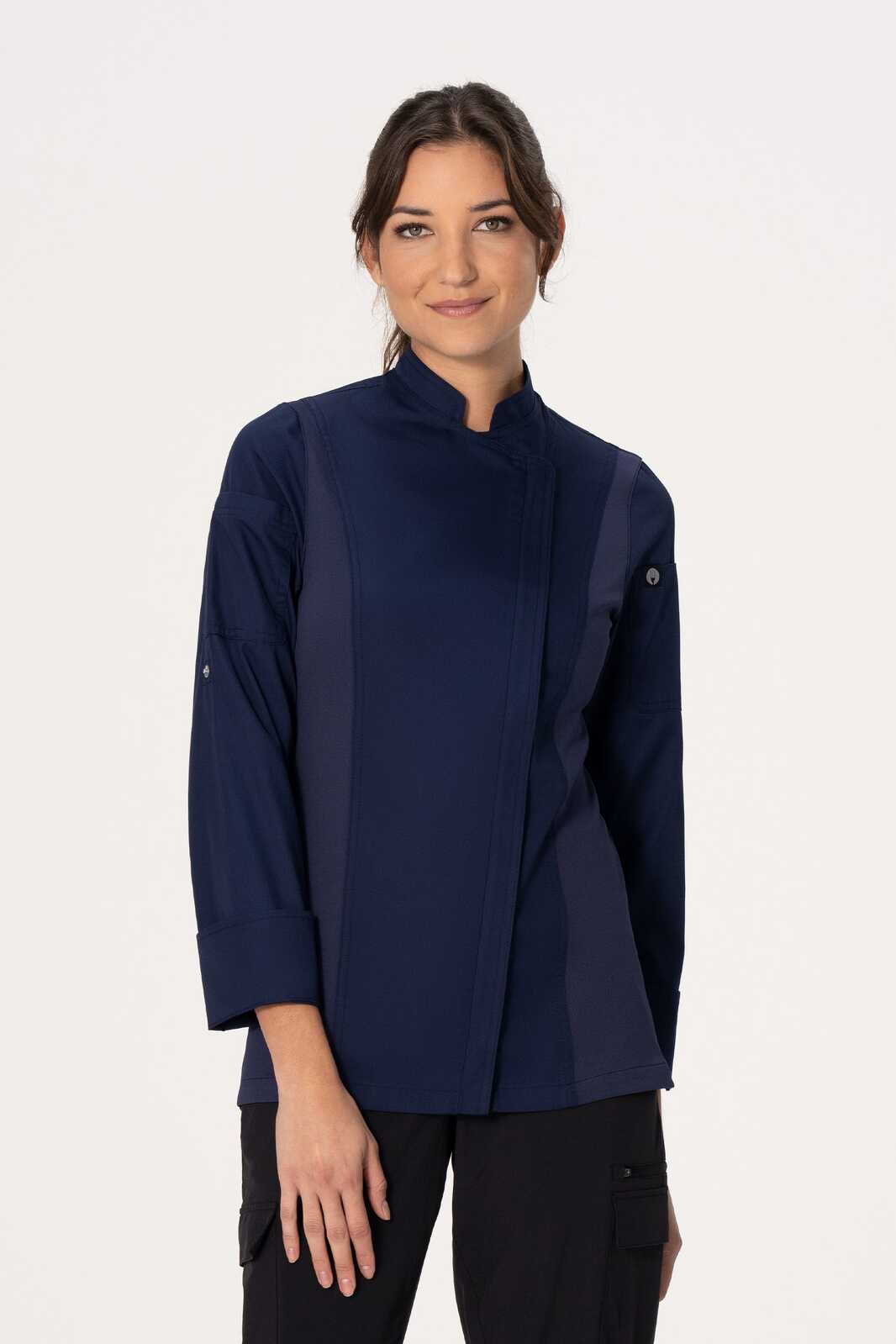 Chef Works Hartford Women's Chef Jacket - Navy