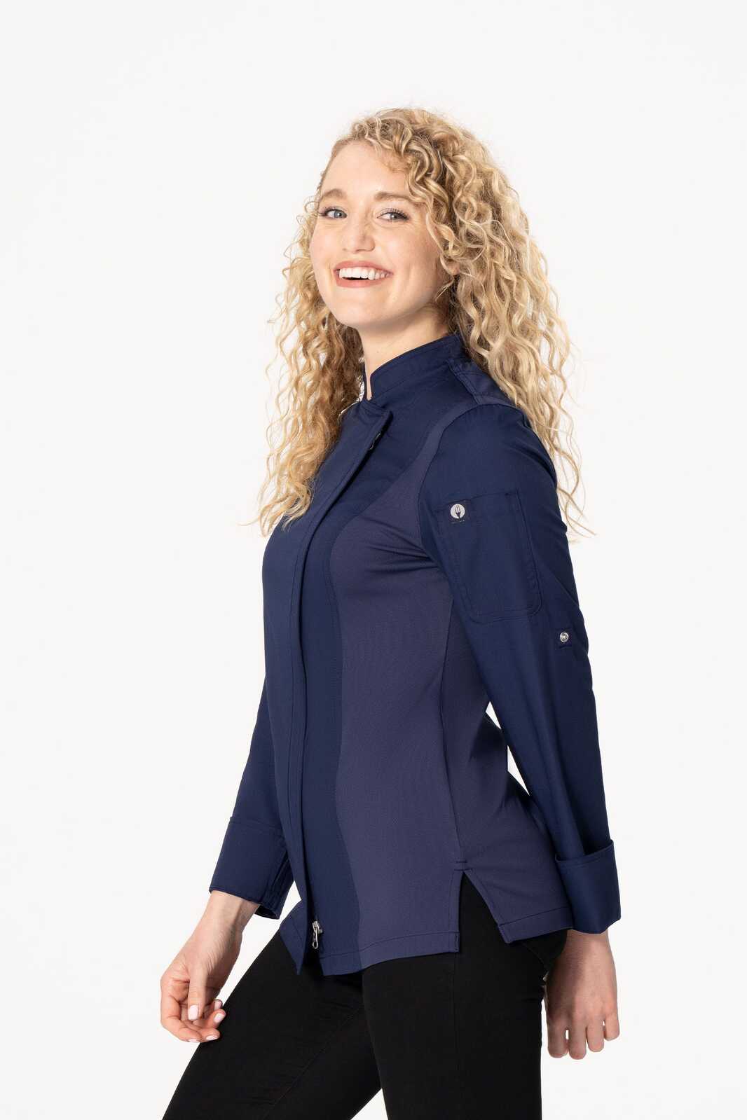 Chef Works Hartford Women's Chef Jacket - Navy