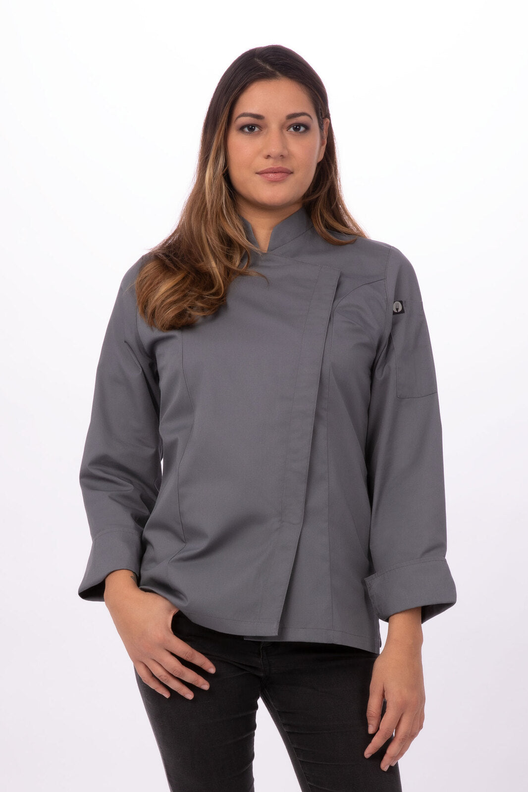 Chef Works Lansing Women's Chef Jacket - Grey
