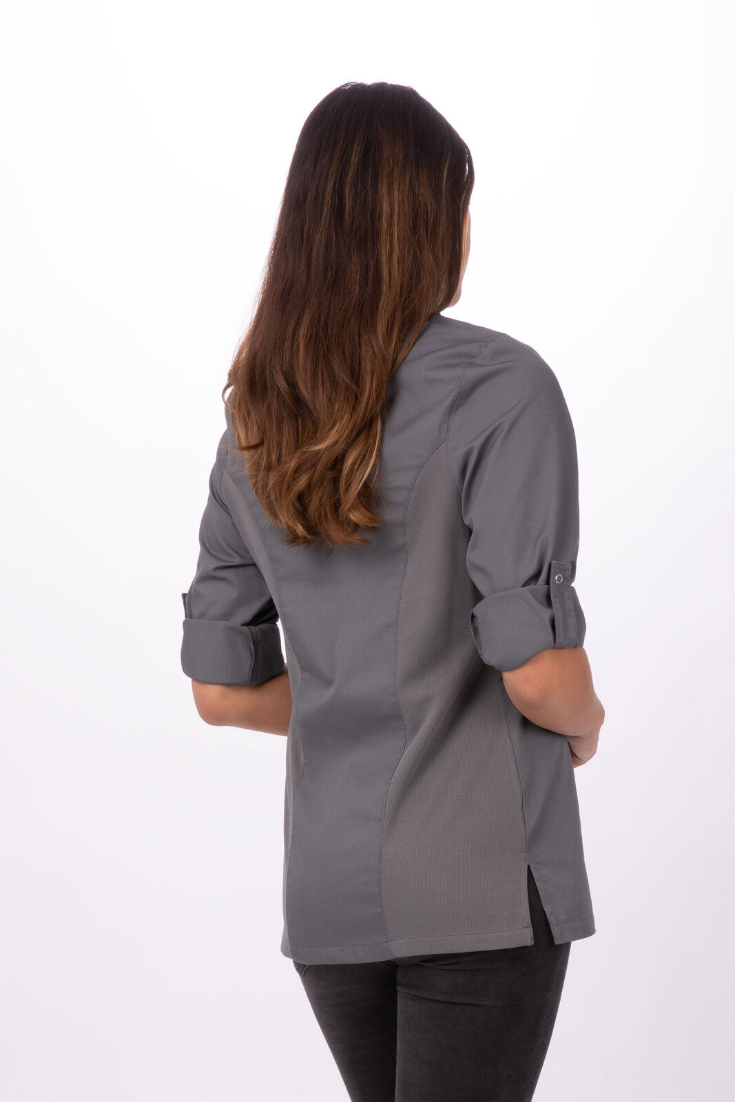 Chef Works Lansing Women's Chef Jacket - Grey