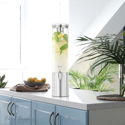 Final Touch Stainless Steel & Glass Beverage Dispenser - 3 Litre