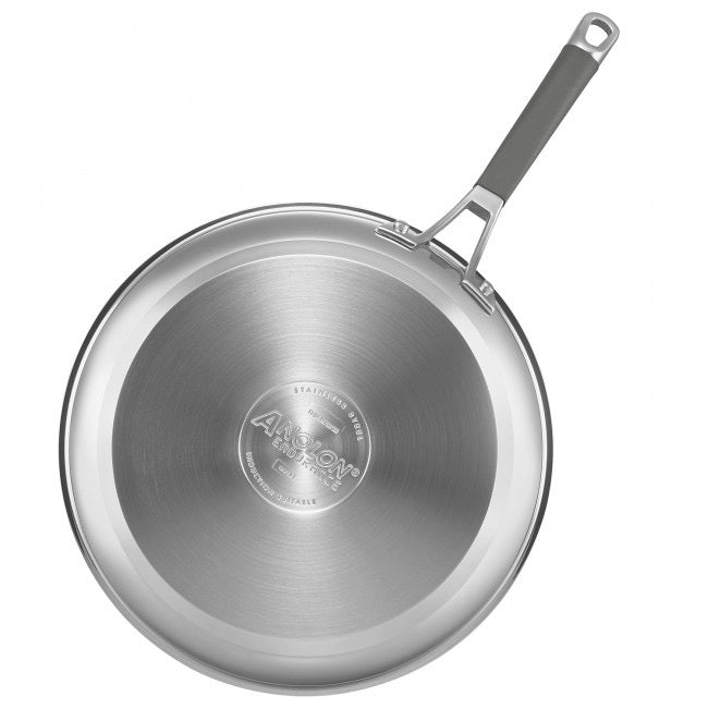 Anolon Endurance Stainless Steel Open French Skillet 30cm