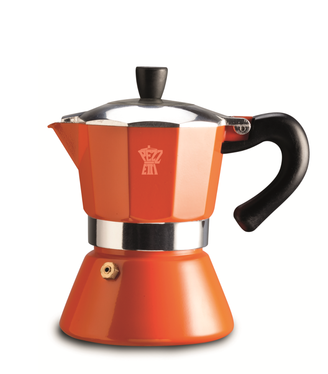 Pezzetti Bellexpress 6 Cup Orange Coffee Maker - Induction