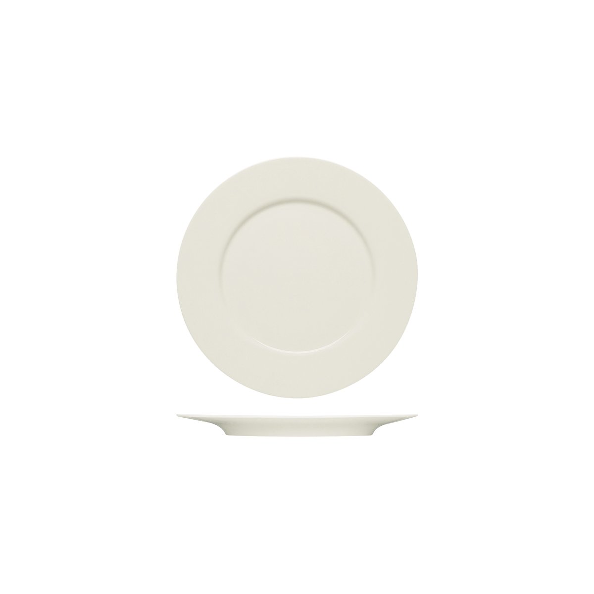 Bauscher Purity Flat Plate with Rim 220mm