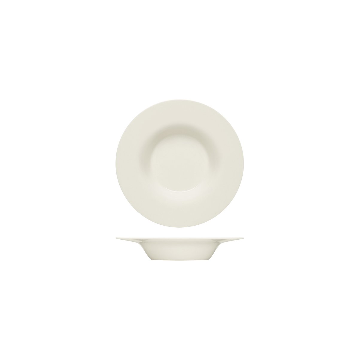 Bauscher Purity Deep Plate with Rim 200mm