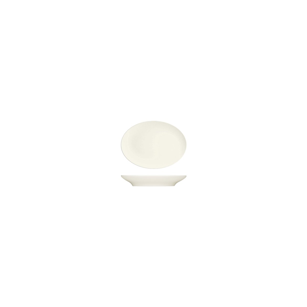 Bauscher Purity Oval Coupe Platter 120x88mm