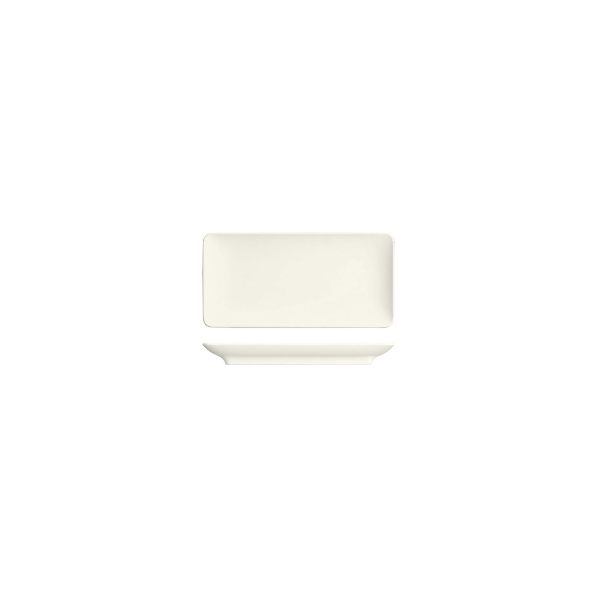 Bauscher Purity Rectangular Coupe Platter 180x90mm