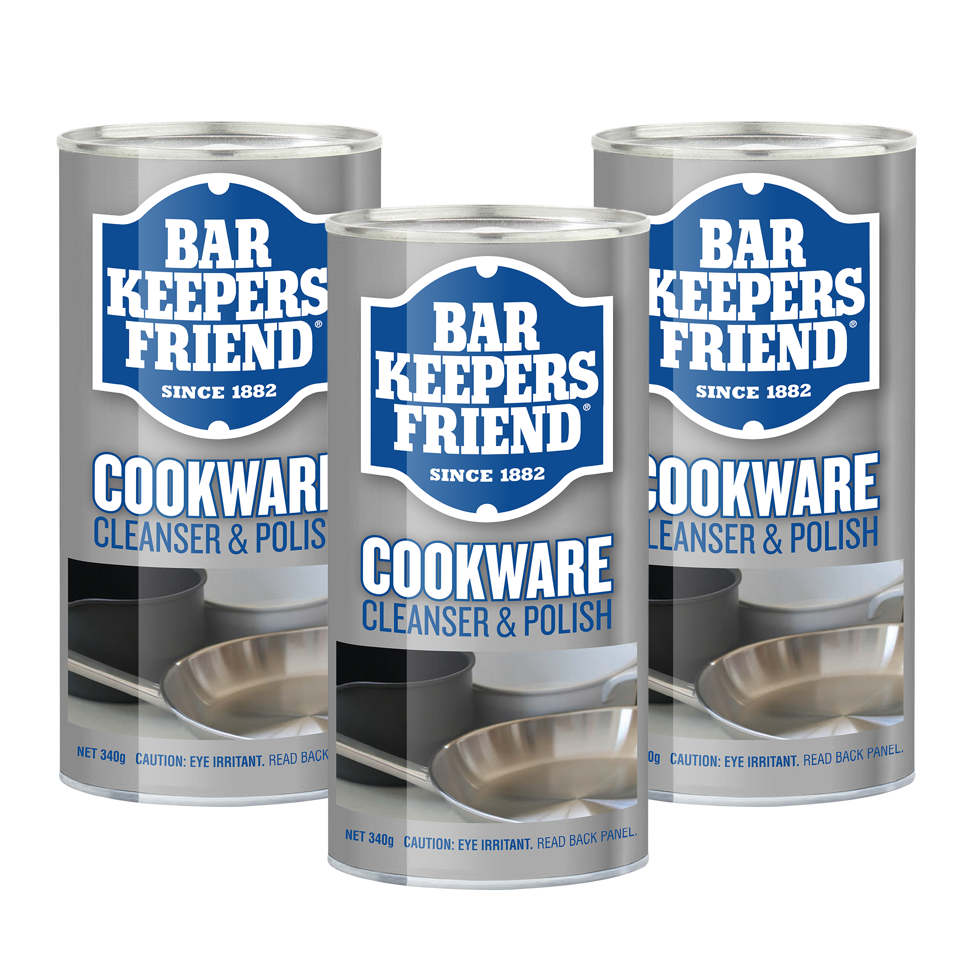 Bar Keepers Friend Cookware Cleanser & Polish 340g (3 Pack)