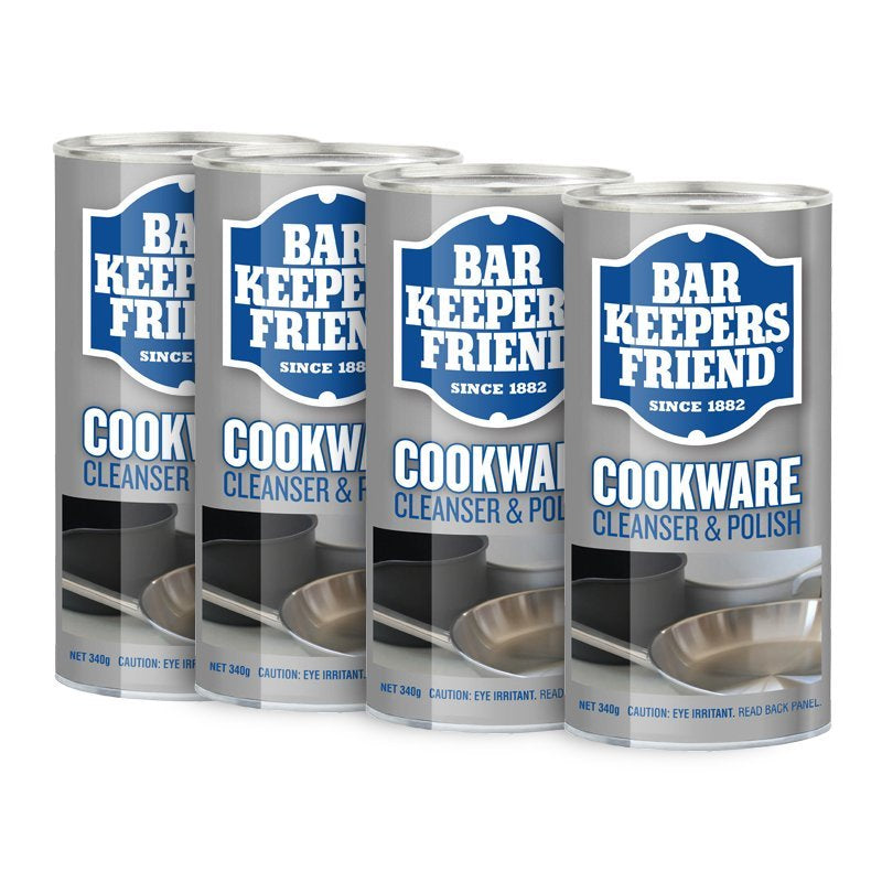 Bar Keepers Friend Cookware Cleanser & Polish 340g (4 Pack)