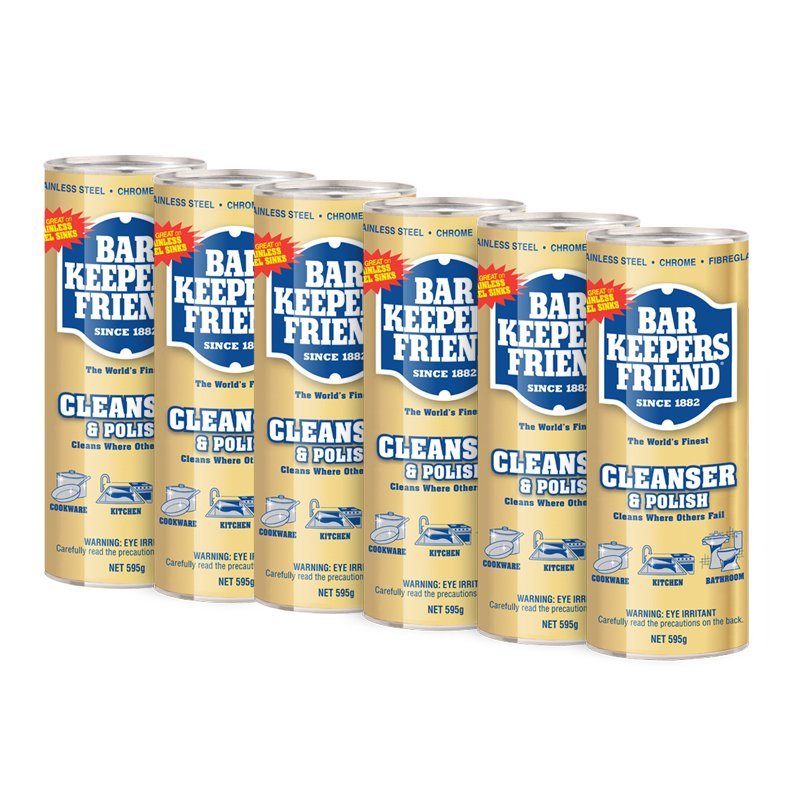Bar Keepers Friend Cleanser & Polish 595g (6 Pack)
