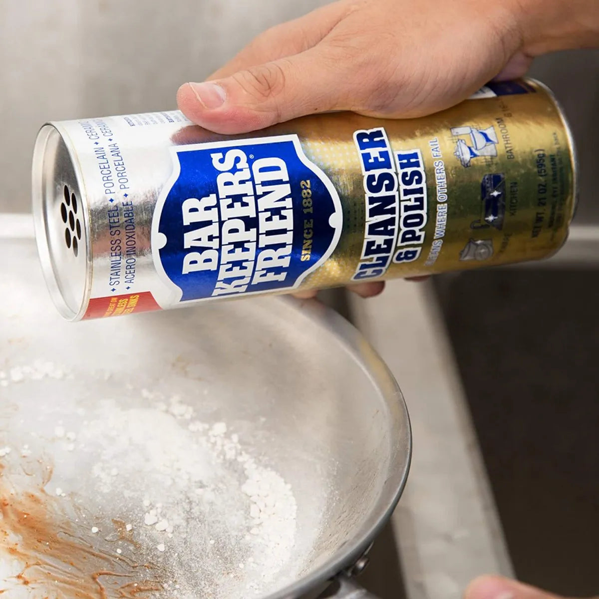 Bar Keepers Friend Cleanser & Polish 595g (2 Pack)
